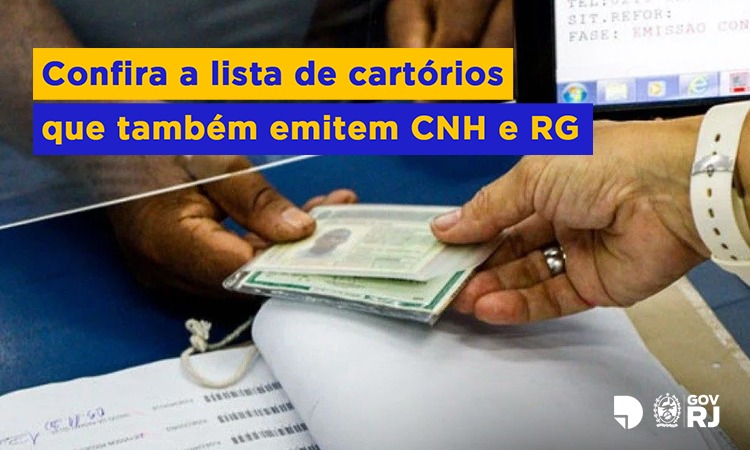 banner informativo para informar a lista de cartórios que emitem CNHS