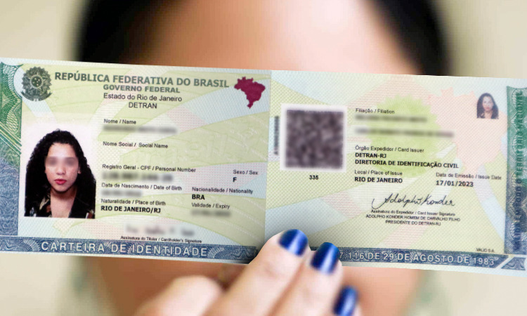 Foto da nova carteira de Identidade Nacional