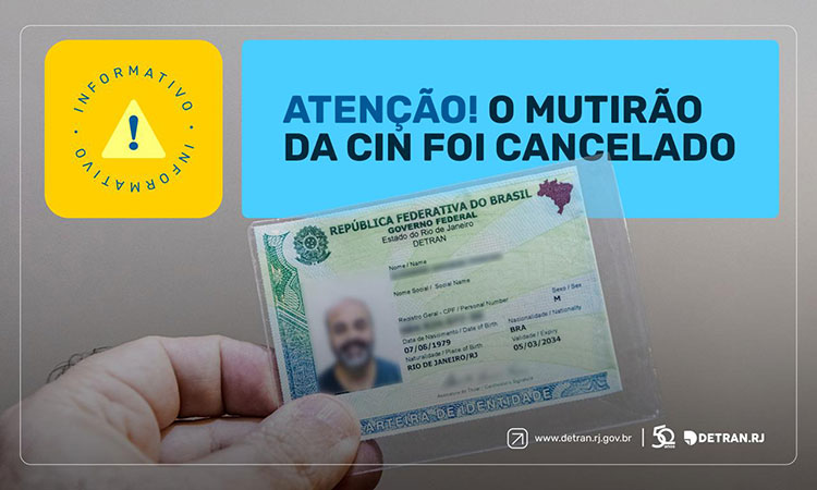 aviso de cancelamento do mutirão