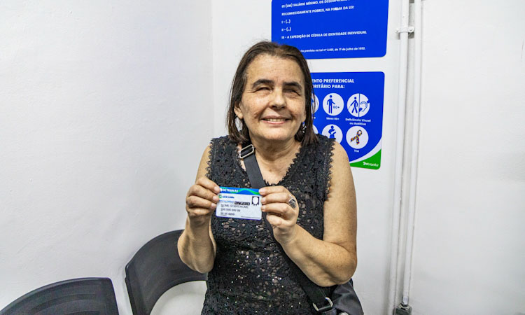 A professora Maria Luzia