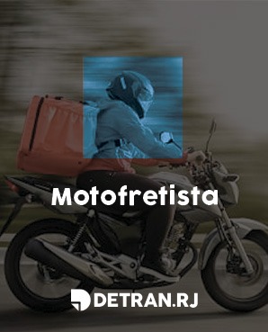 banner do material educativo: motofretista. Opção em PDF para baixar, tamanho 842 kilobytes