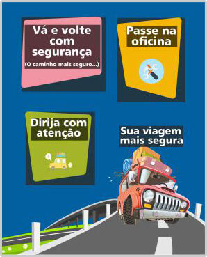 banner do material educativo: Boa viagem. Opção em PDF para baixar, tamanho 6.1 megabytes